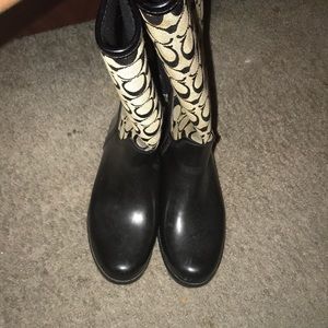 I’m selling Coach Rain Boots.